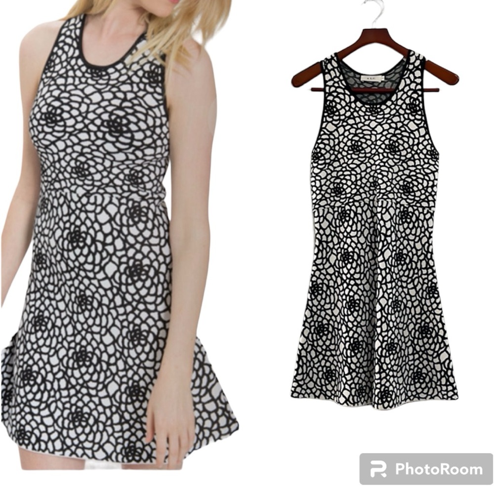 A.L.C Buster Floral Jacquard Knit Dress